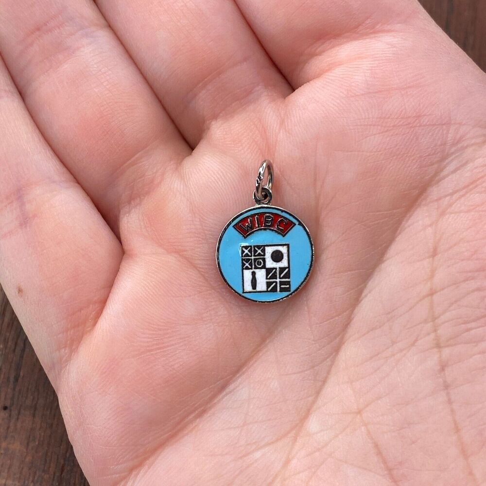 Vintage 925 Sterling "WIBC" Women's International Bowling Congress Pendant Charm